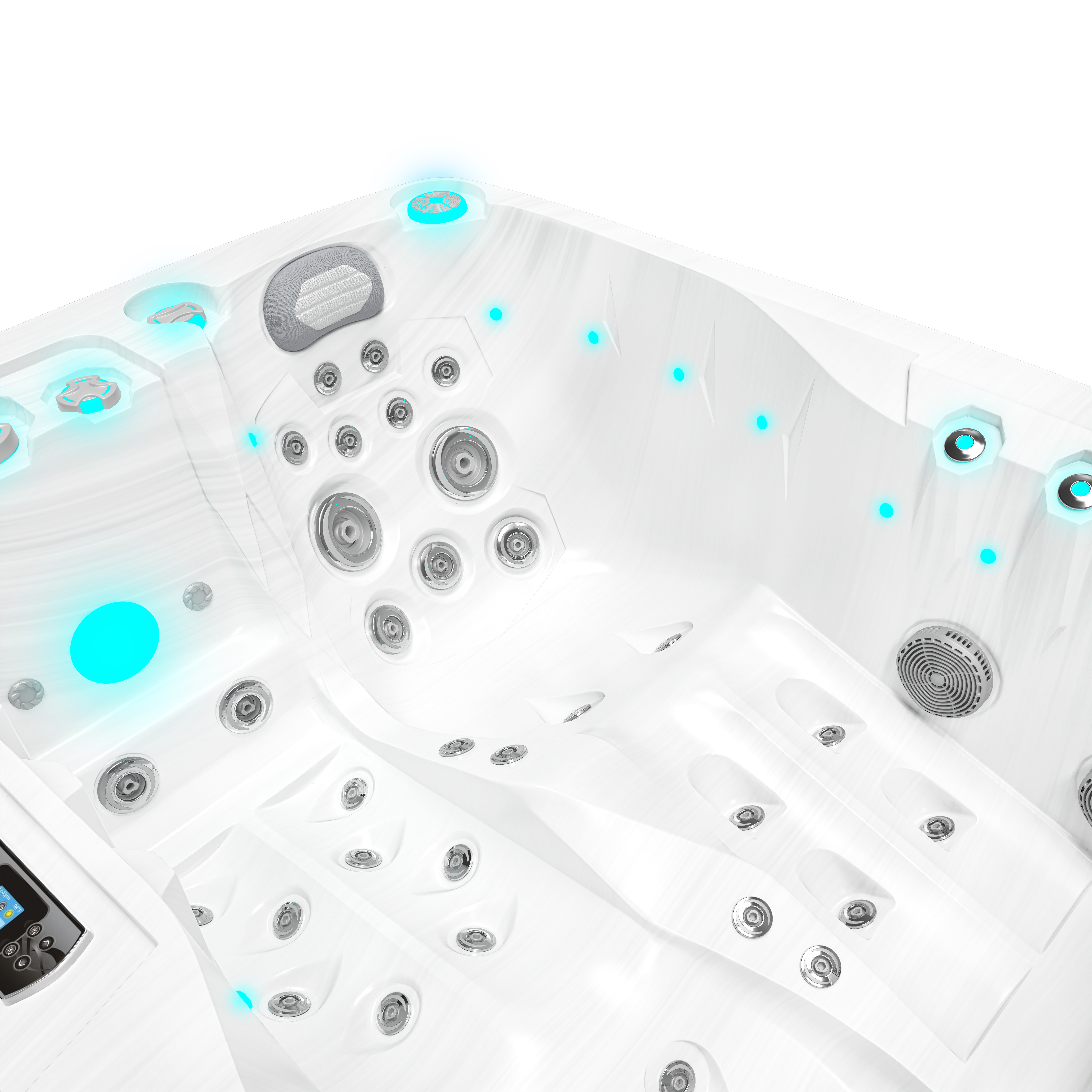 market-spas-essentiel-twin-plug-and-play-spa-2-places-white-marble image 4
