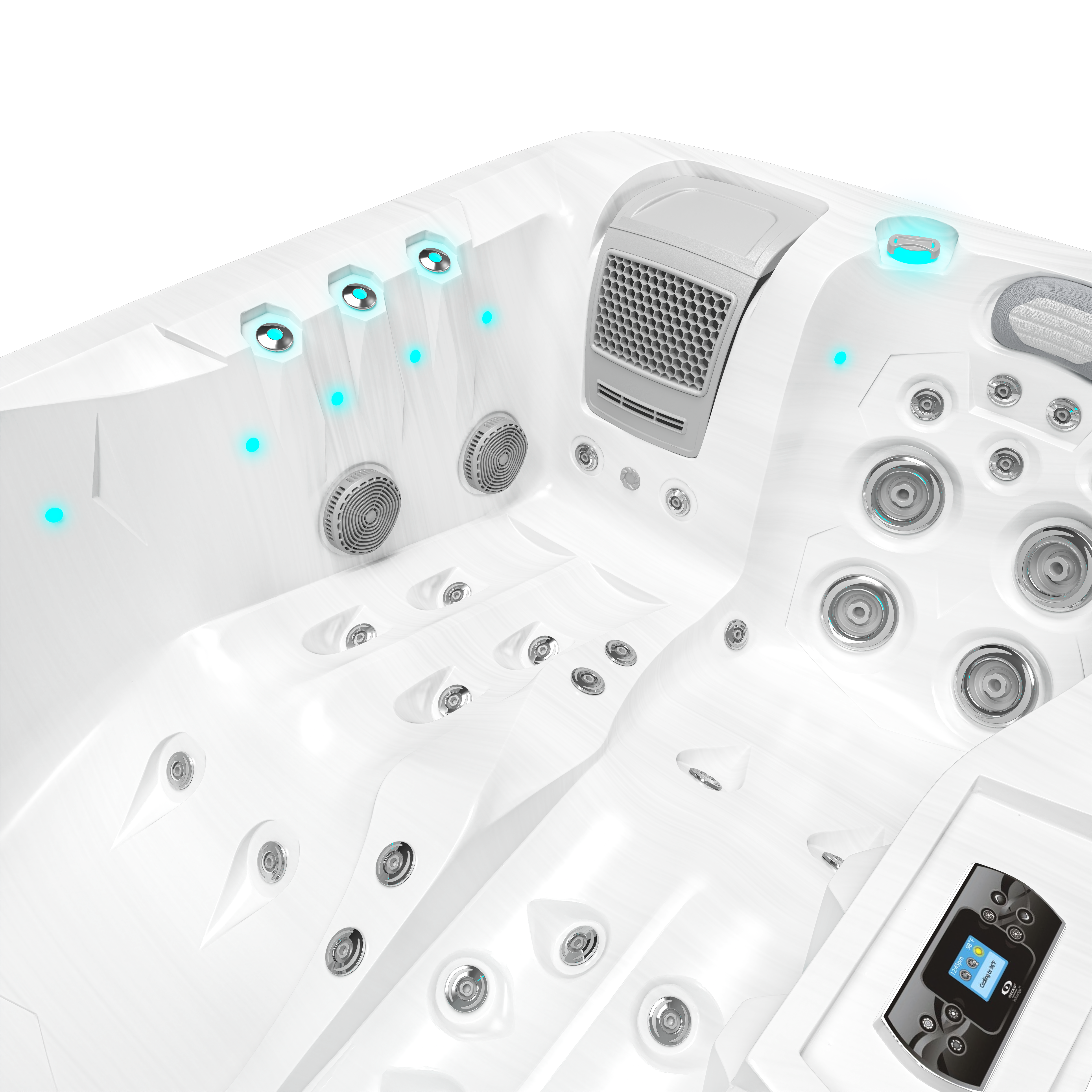 market-spas-essentiel-twin-plug-and-play-spa-2-places-white-marble image 6