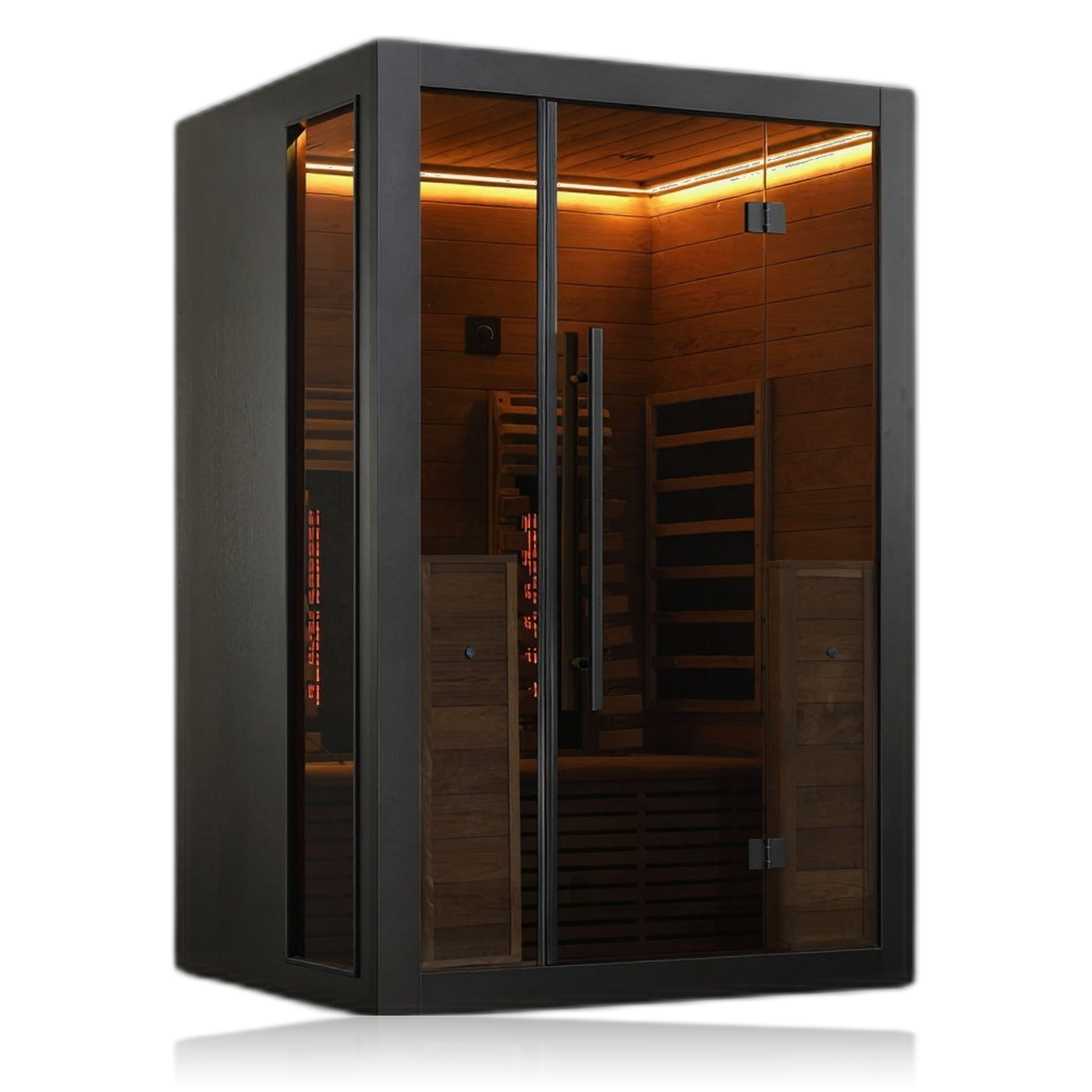 market-spas-nodo-infrared-130-sauna-infrarouge-2-places-carbone image 2