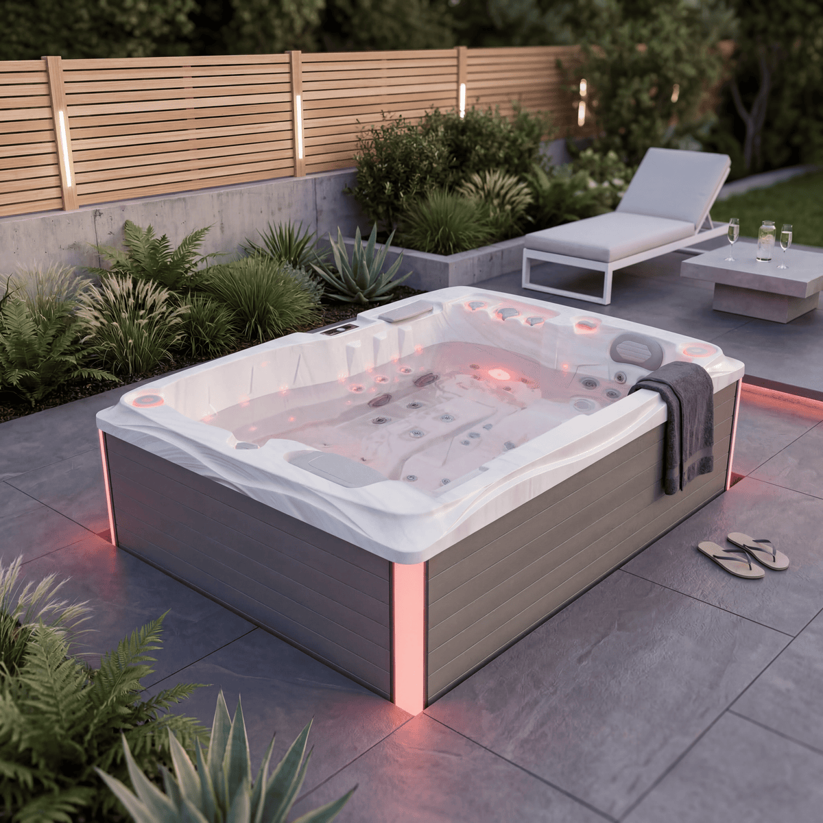 market-spas-twin-spa-2-places-white-marble-allong-plug-play image 2