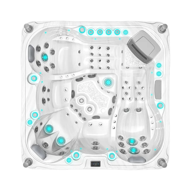 market-spas-volcano-spa-5-places-blanc-massage-dos-intense image 1