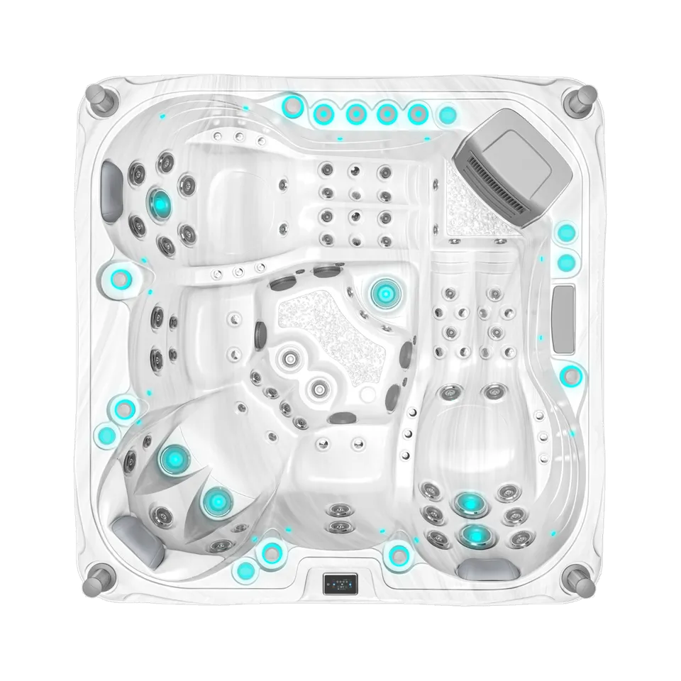 market-spas-volcano-spa-5-places-blanc-massage-dos-intense image 1