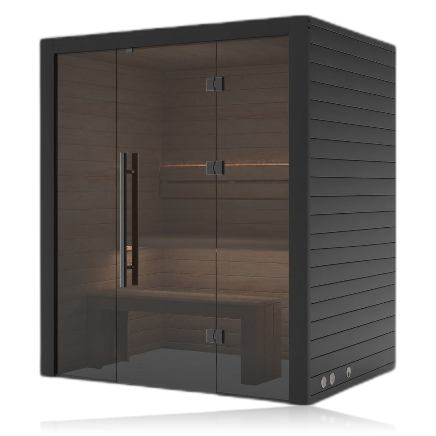 nodo-nero-160-sauna-int-rieur-2-3-places-thermo-aspen-sans-four image 2