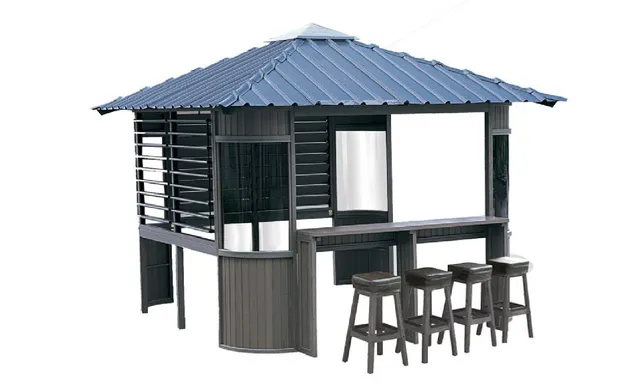 passion-spa-roof-gazebo-louvre-abri-spa-avec-bar image 1